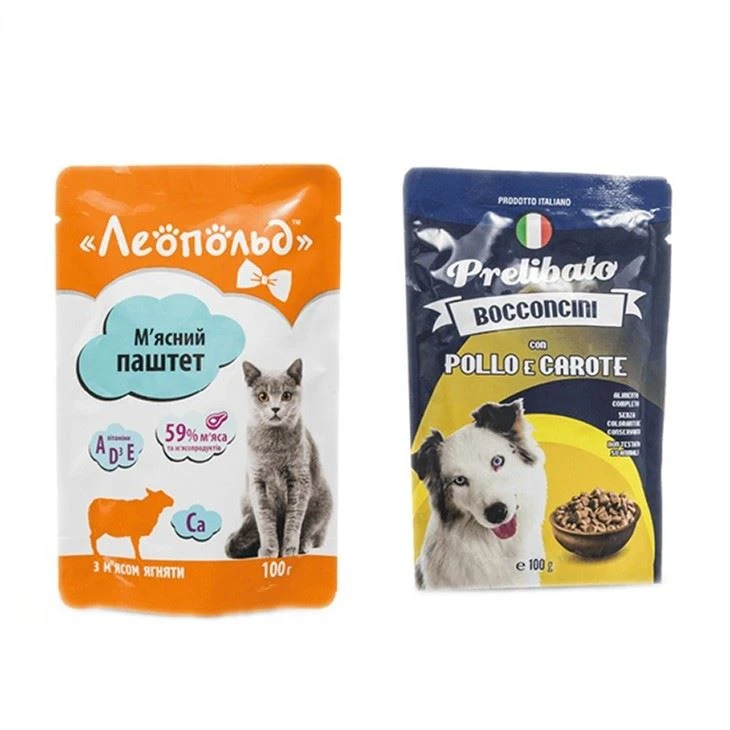 Zipper Stand Up Pouch Pet Food Bags